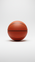 Hustle orange synthetic basketball