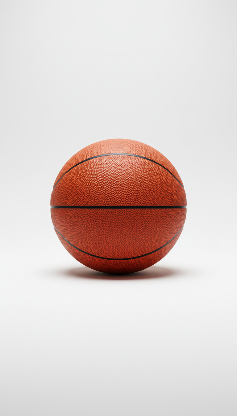 Hustle orange synthetic basketball